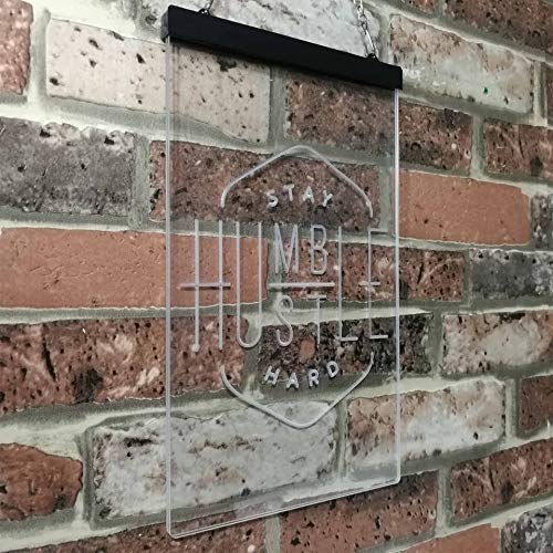 Stay Humble Hustle Hard LED Light Sign - Way Up Gifts