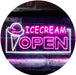 Open Ice Cream LED Light Sign - Way Up Gifts