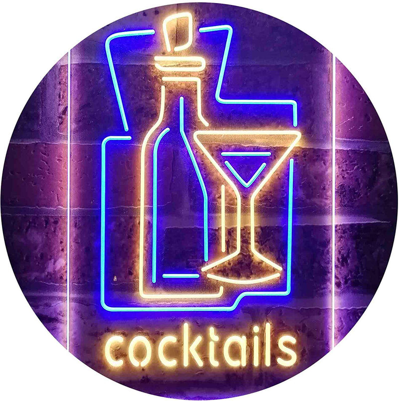 Cocktails Bar LED Light Sign - LED Gift Works