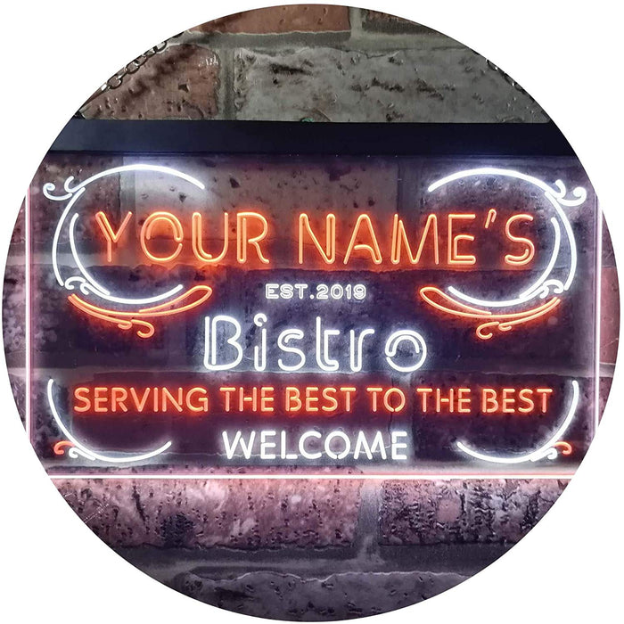 Personalized Bistro LED Light Sign - Way Up Gifts