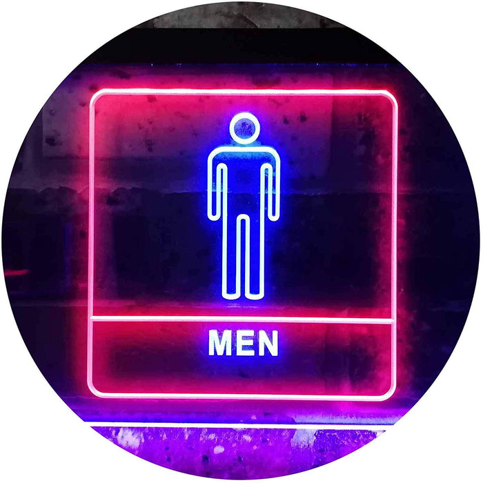 Men Bathroom Restroom LED Light Sign - Way Up Gifts