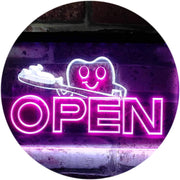 Open Toothbrush Dentist LED Light Sign - LED Gift Works