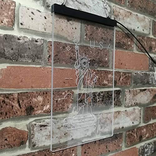 USA Statue of Liberty LED Light Sign - LED Gift Works