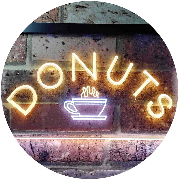 Donuts Coffee LED Light Sign - Way Up Gifts