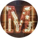 Family Name Letter M Initial Monogram LED Light Sign - Way Up Gifts