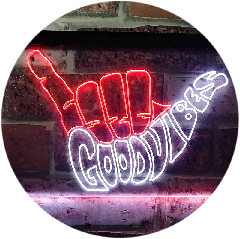 Good Vibes LED Light Sign - LED Gift Works