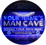 Personalized Western Theme Man Cave LED Light Sign - LED Gift Works