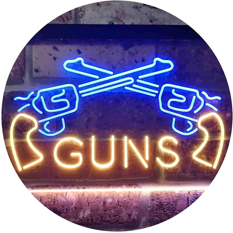 Gun Shop Guns LED Light Sign - LED Gift Works