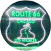 Chicago to Los Angeles Route 66 LED Light Sign - Way Up Gifts