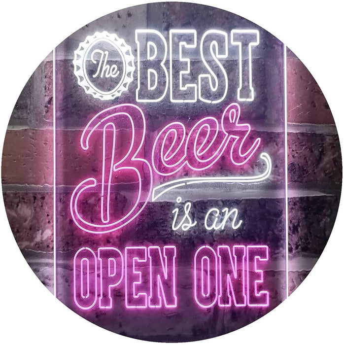Best Beer is an Open One LED Light Sign - Way Up Gifts