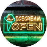 Open Ice Cream LED Light Sign - LED Gift Works