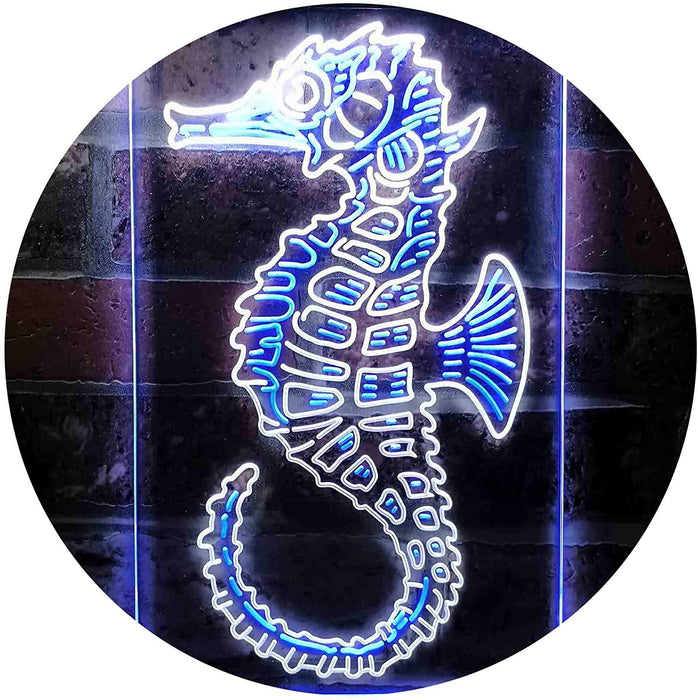 Ocean Decor Beach Seahorse LED Light Sign - Way Up Gifts