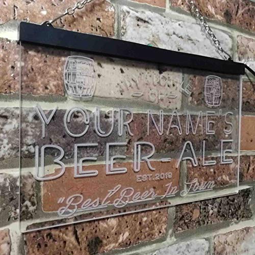Personalized Home Brew Beer Ale Bar LED Light Sign - LED Gift Works