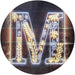 Family Name Letter M Initial Monogram LED Light Sign - Way Up Gifts