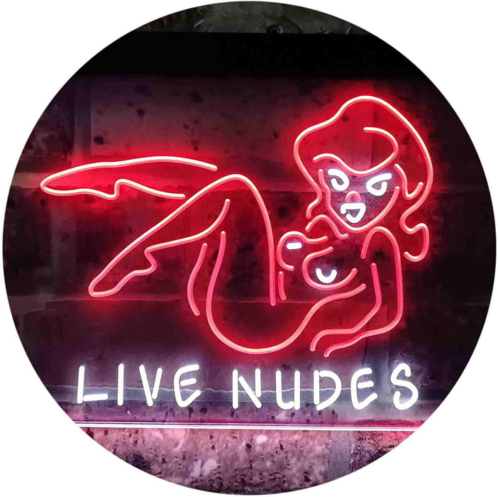 Live Nudes Sexy Lady LED Light Sign - Way Up Gifts