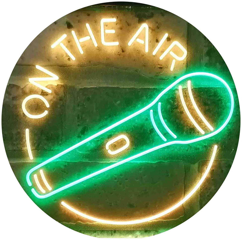 Microphone On The Air LED Light Sign - LED Gift Works
