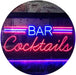 Bar Cocktails LED Light Sign - Way Up Gifts
