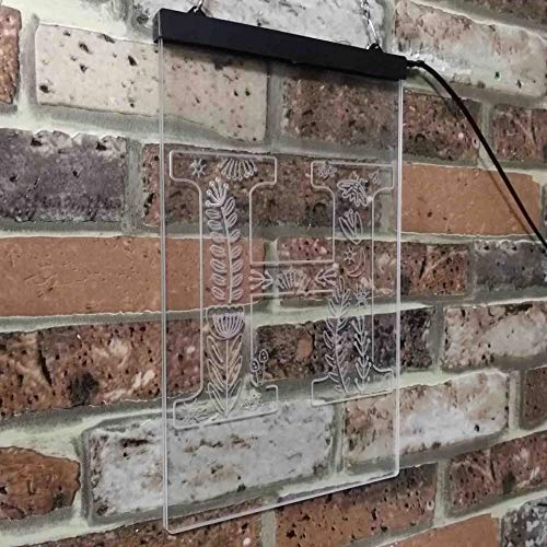 Family Name Letter H Monogram Initial LED Light Sign - LED Gift Works