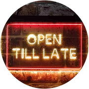 Open Till Late LED Light Sign - LED Gift Works
