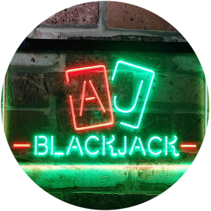 Poker Blackjack LED Light Sign - Way Up Gifts