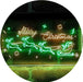 Merry Christmas Santa Claus Sleigh Reindeer LED Light Sign - Way Up Gifts