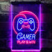 Gamer Play Win Game Room LED Light Sign - Way Up Gifts