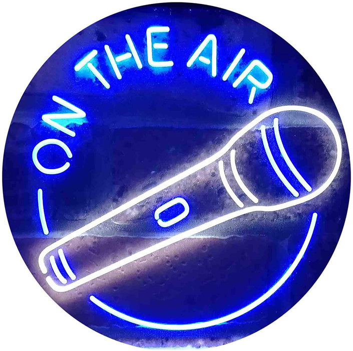 Microphone On The Air LED Light Sign - Way Up Gifts