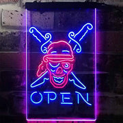 Beach Shop Pirate Open LED Light Sign - LED Gift Works
