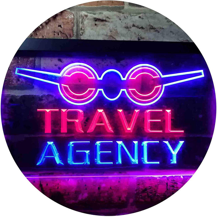 Travel Agency LED Light Sign - Way Up Gifts