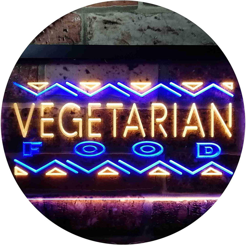 Vegetarian Food LED Light Sign - LED Gift Works
