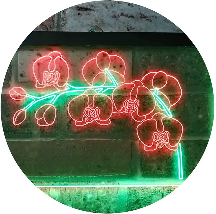 Orchids Florist Flower Shop LED Light Sign - Way Up Gifts