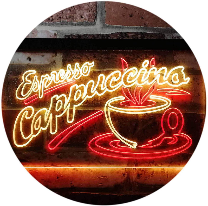 Coffee Shop Espresso Cappuccino LED Light Sign - LED Gift Works