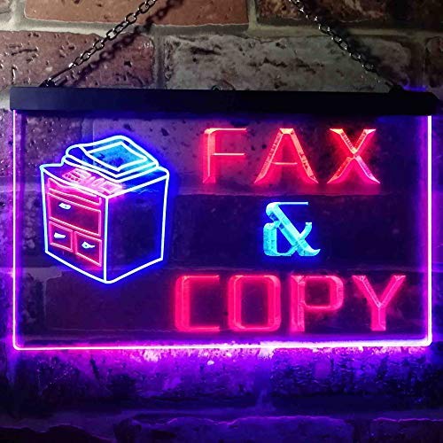 Fax Copy LED Light Sign - LED Gift Works