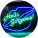 Lips Hello Gorgeous LED Light Sign - Way Up Gifts