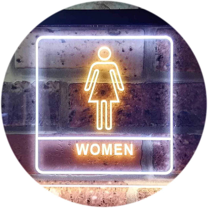 Women Bathroom Restroom LED Light Sign - Way Up Gifts