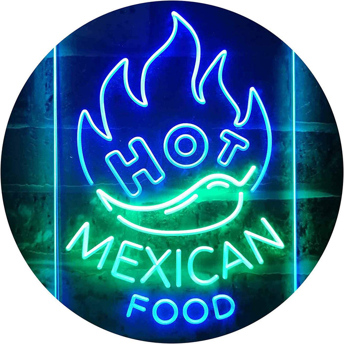 Hot Mexican Food LED Light Sign - Way Up Gifts