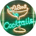 Cocktails Bar Glass LED Light Sign - Way Up Gifts