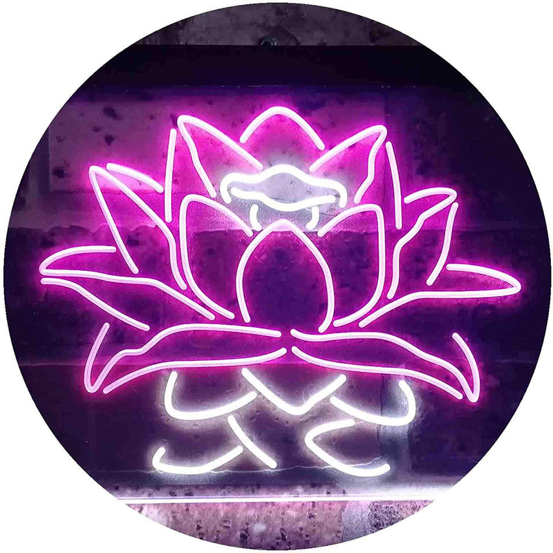 Lotus Flower LED Light Sign - LED Gift Works