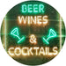 Beer Wine Cocktails LED Light Sign - Way Up Gifts