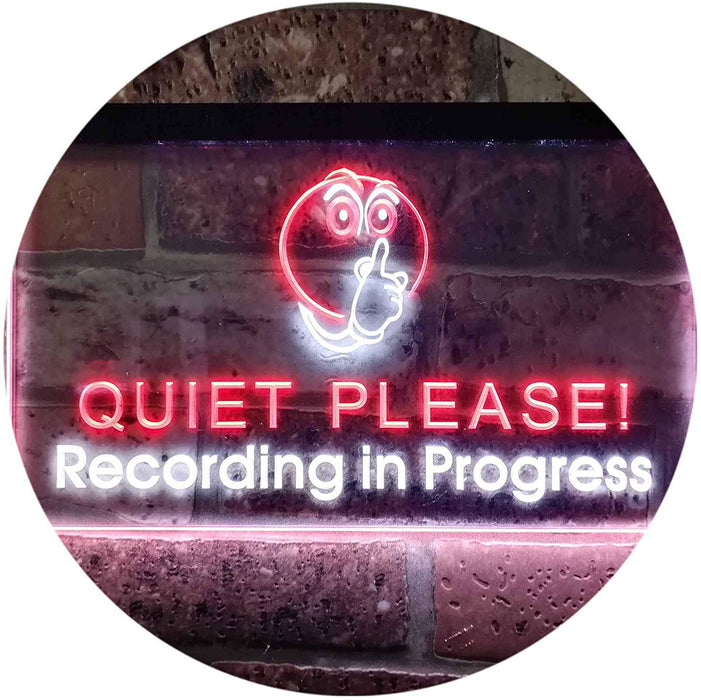 On Air Quiet Please Recording in Progress LED Light Sign - Way Up Gifts