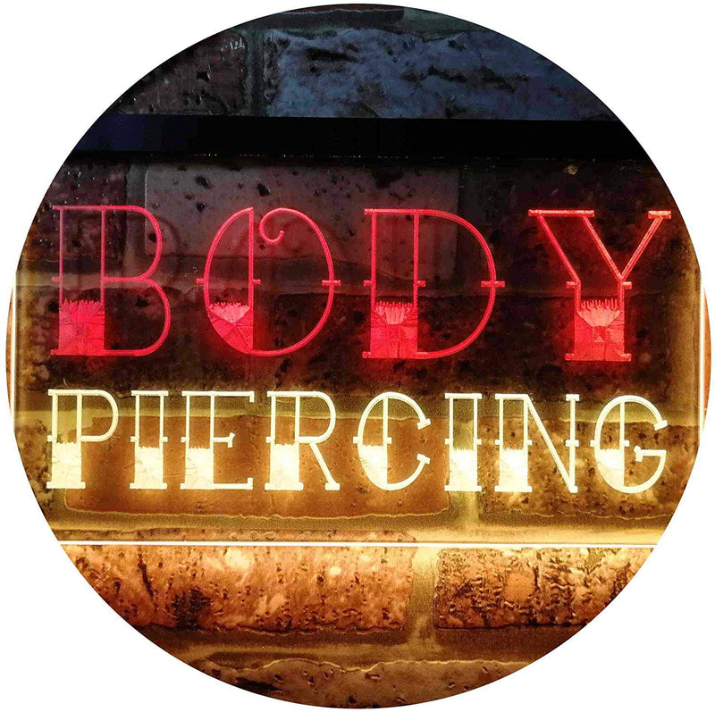 Body Piercing LED Light Sign - LED Gift Works