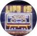 Life is a Mixtape Quotes Bedroom Decor LED Light Sign - Way Up Gifts