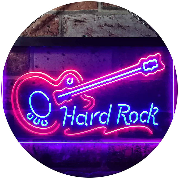 Guitar Hard Rock Music LED Light Sign - Way Up Gifts