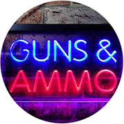 Guns Ammo LED Light Sign - LED Gift Works