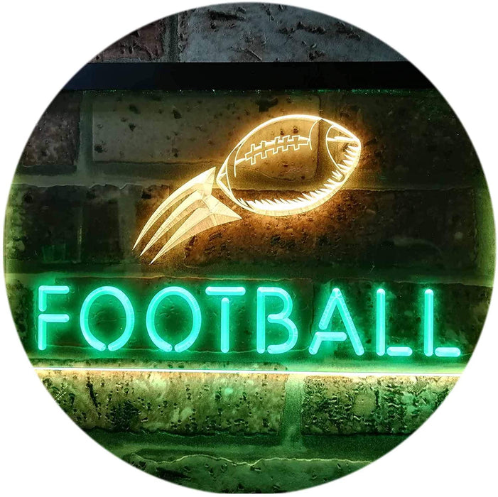 Man Cave Football LED Light Sign - Way Up Gifts