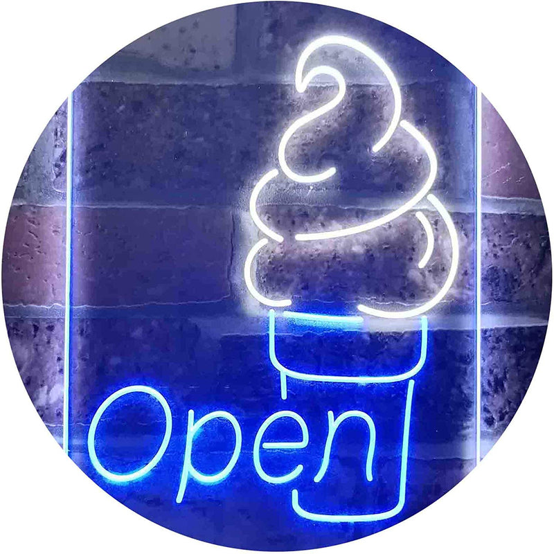 Ice Cream Open LED Light Sign - LED Gift Works