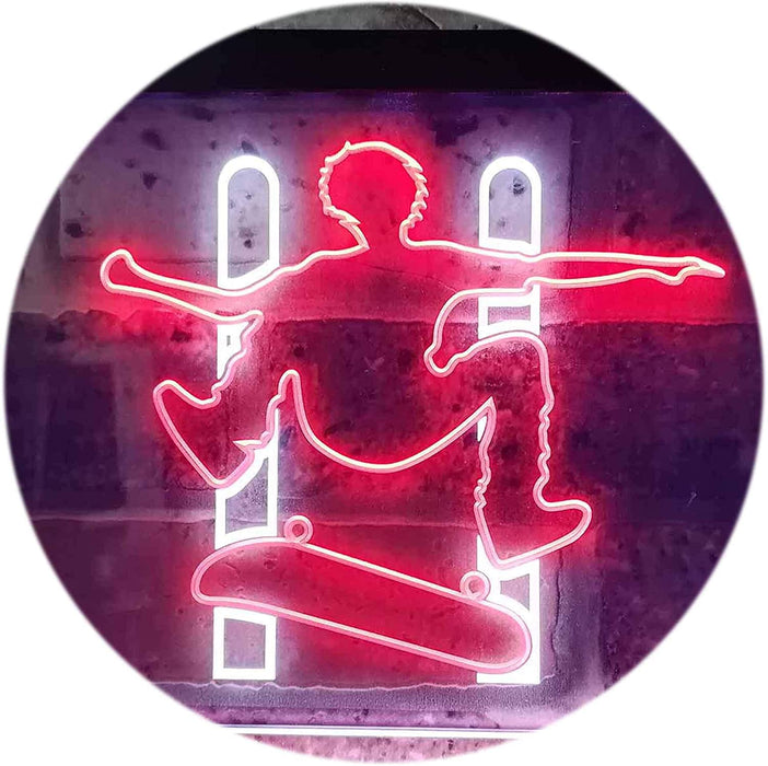Kids Room Decor Skateboard Jump LED Light Sign - Way Up Gifts