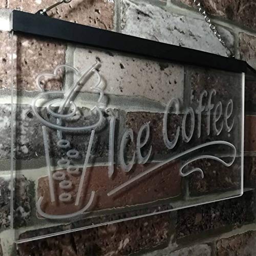 Ice Coffee LED Light Sign - Way Up Gifts