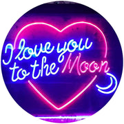 I Love You to The Moon LED Light Sign - LED Gift Works