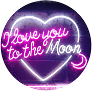 I Love You to The Moon LED Light Sign - LED Gift Works